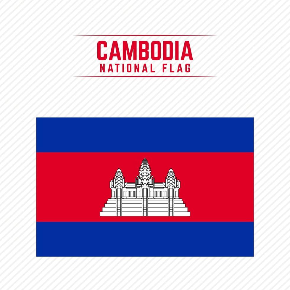 National Flag of Cambodia vector