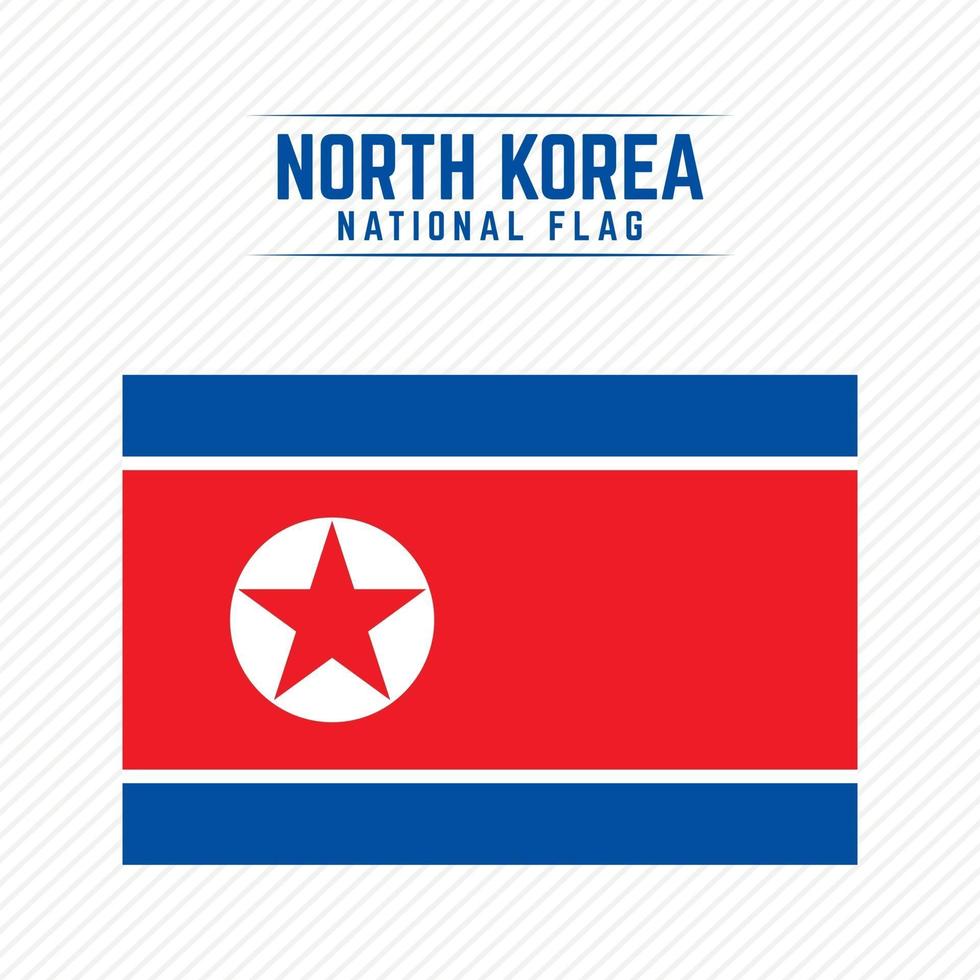 bandera nacional de corea del norte vector