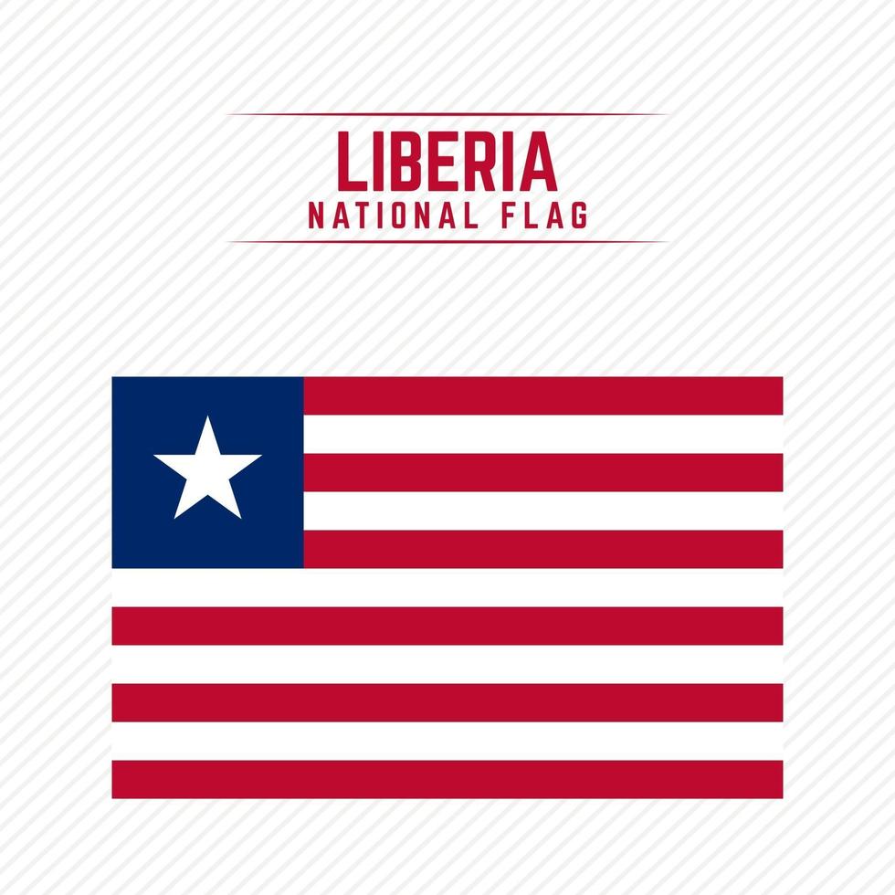 bandera nacional de liberia vector