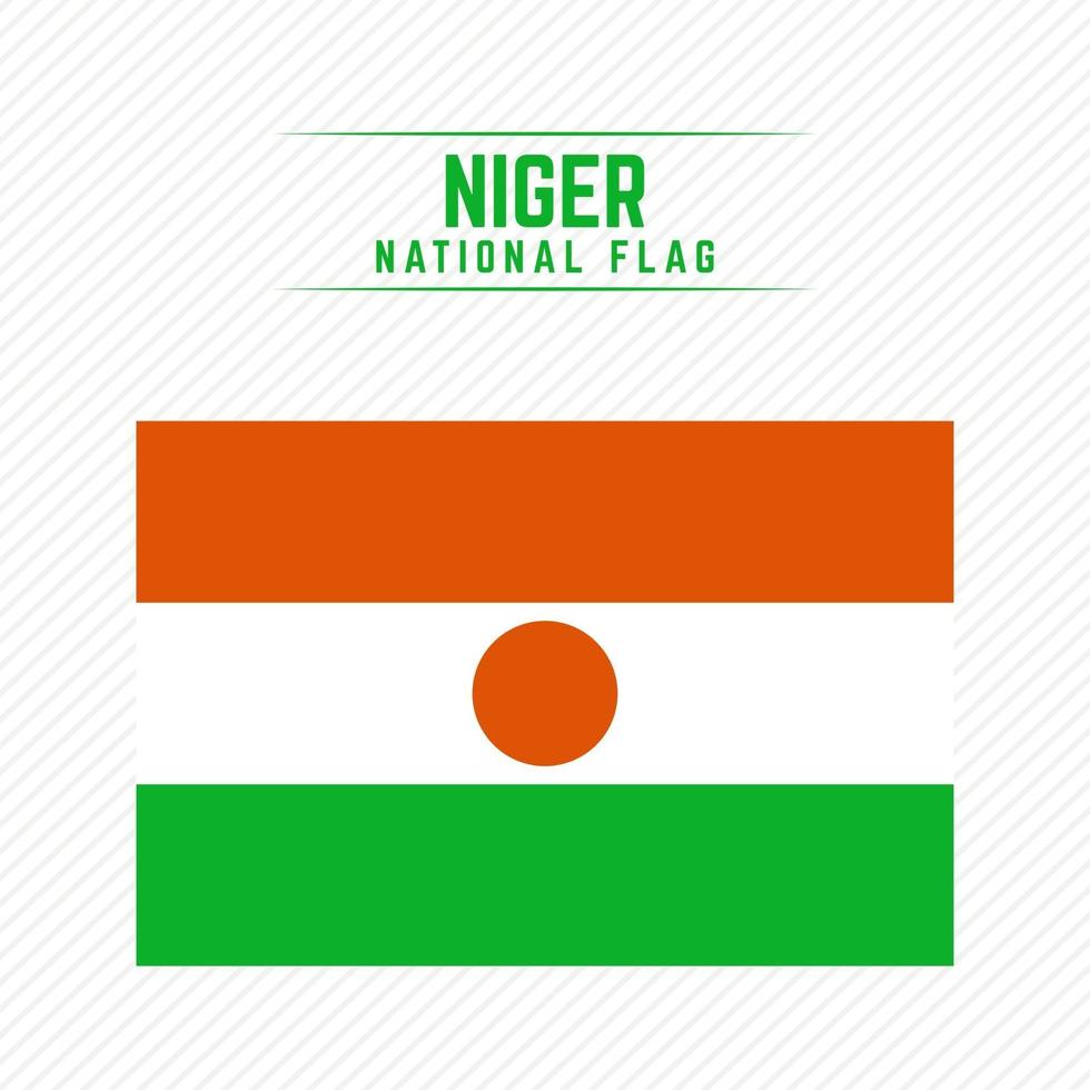 bandera nacional de niger vector