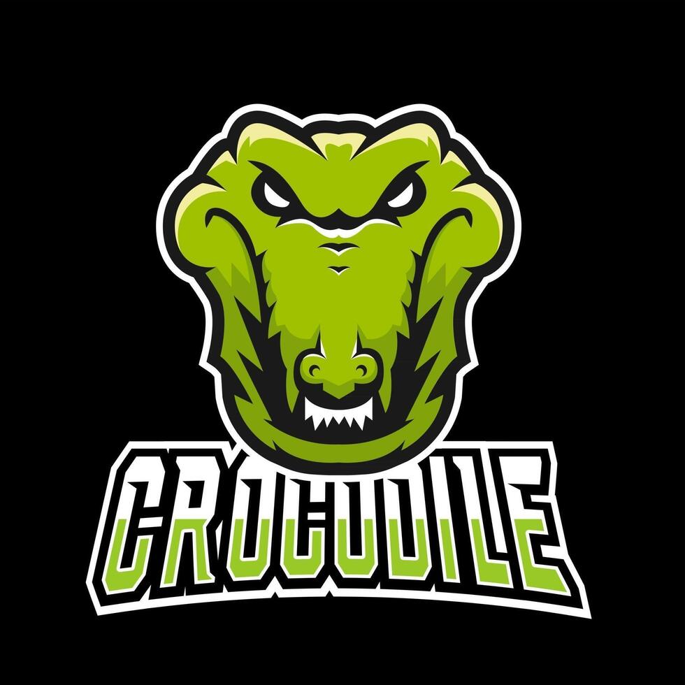 Crocodile sport or esport gaming mascot logo template, for your team vector