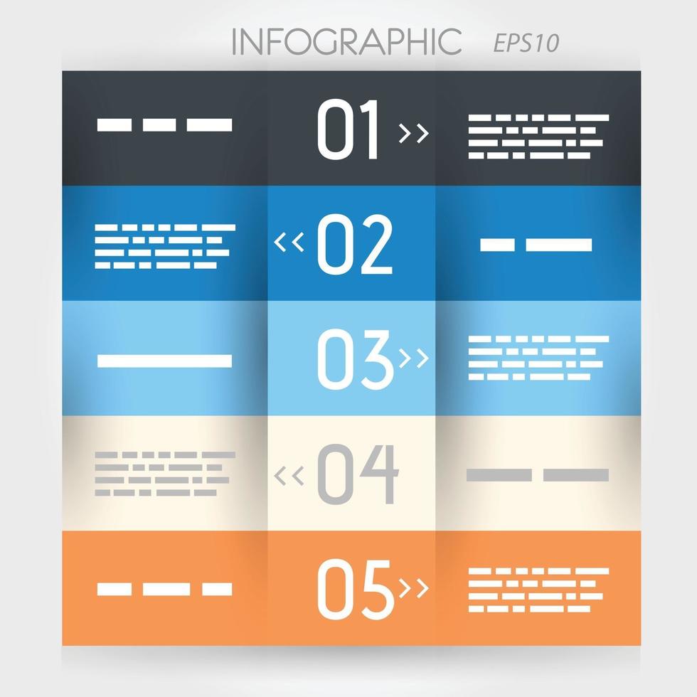 Process Info graphic vector background