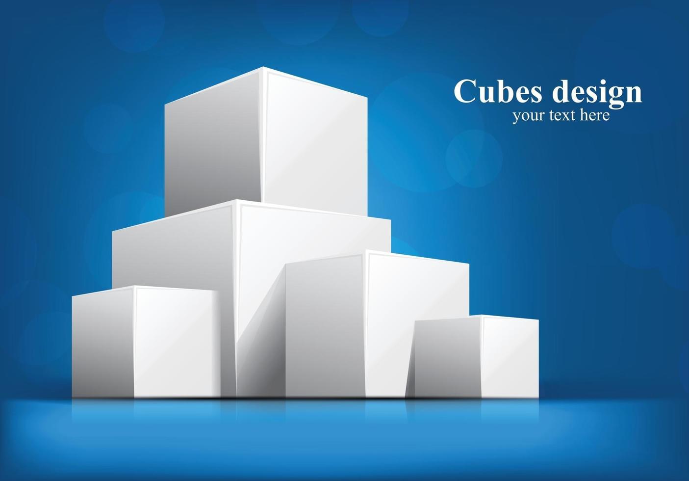 vector de fondo con cubo