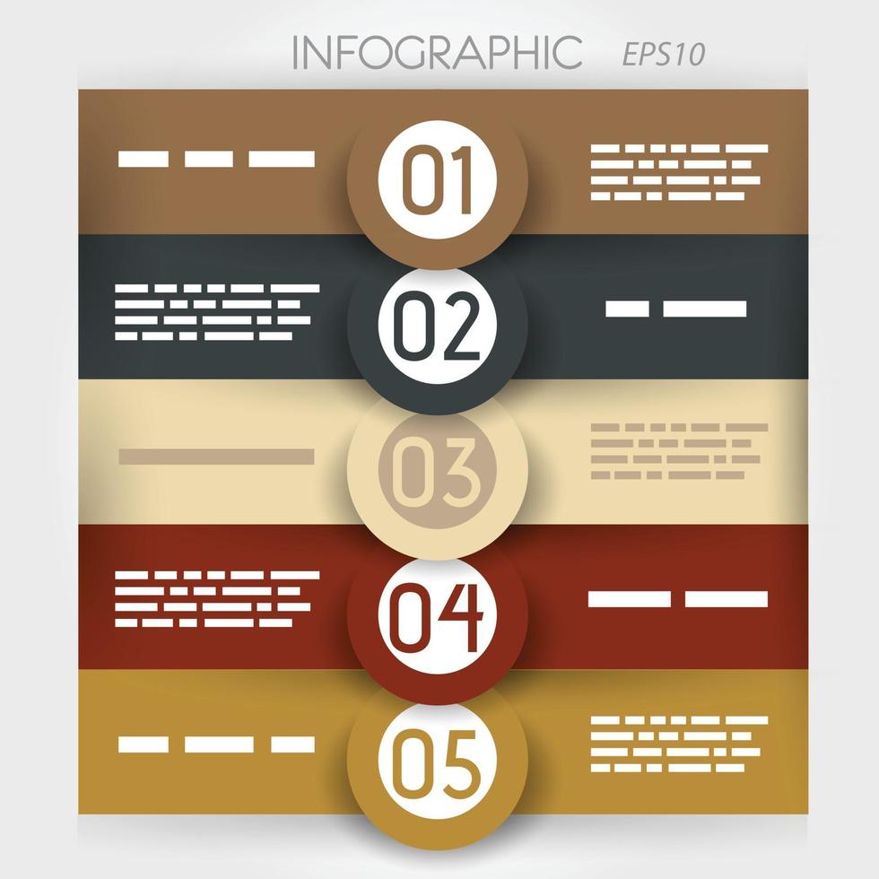 Process Info graphic vector background