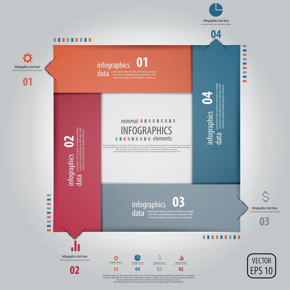 diseño de vector de infografía