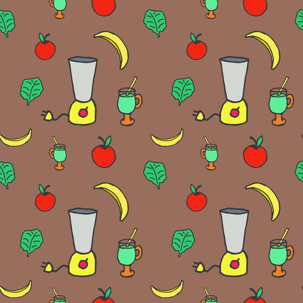 smoothie seamless background vector