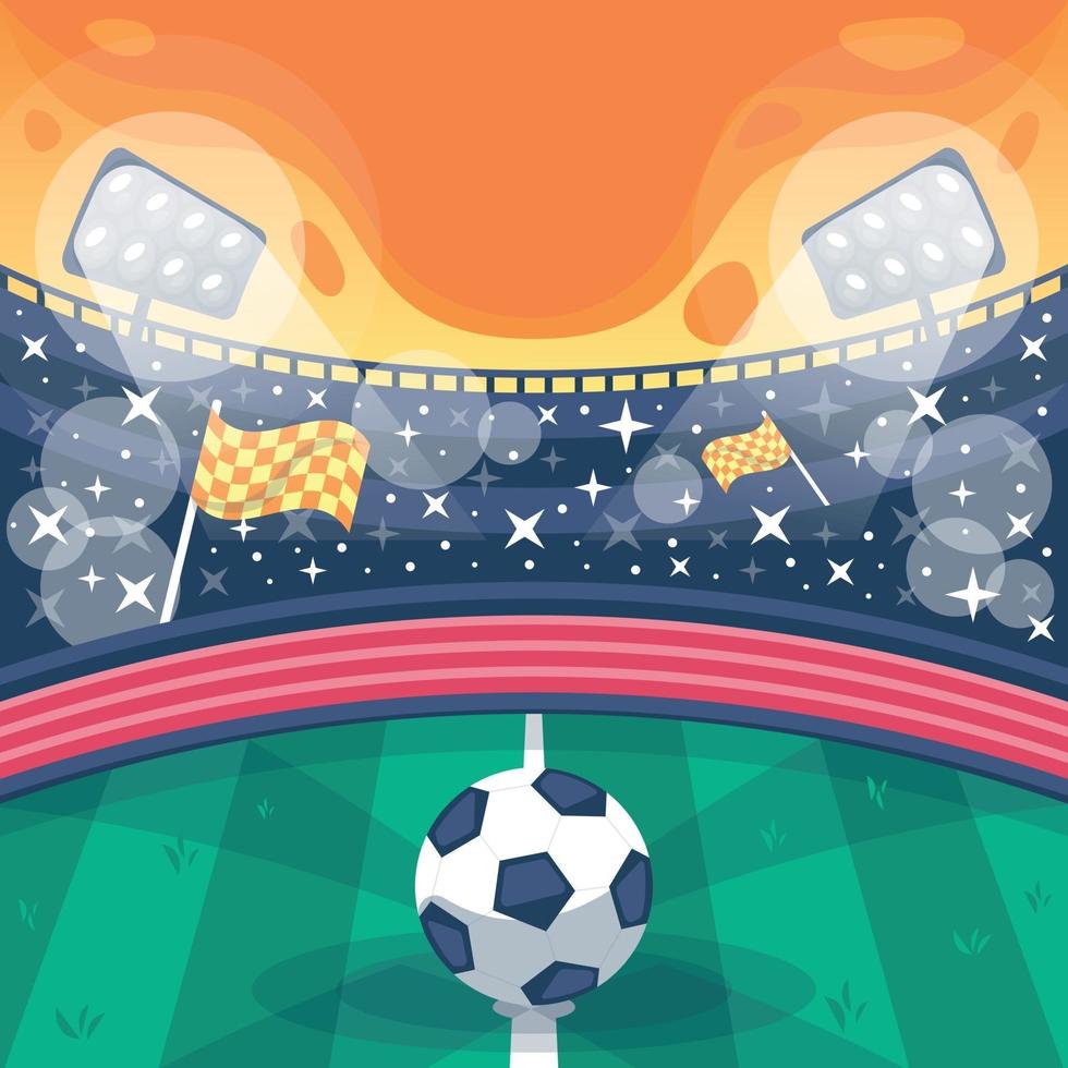 Soccer Stadium Background vector