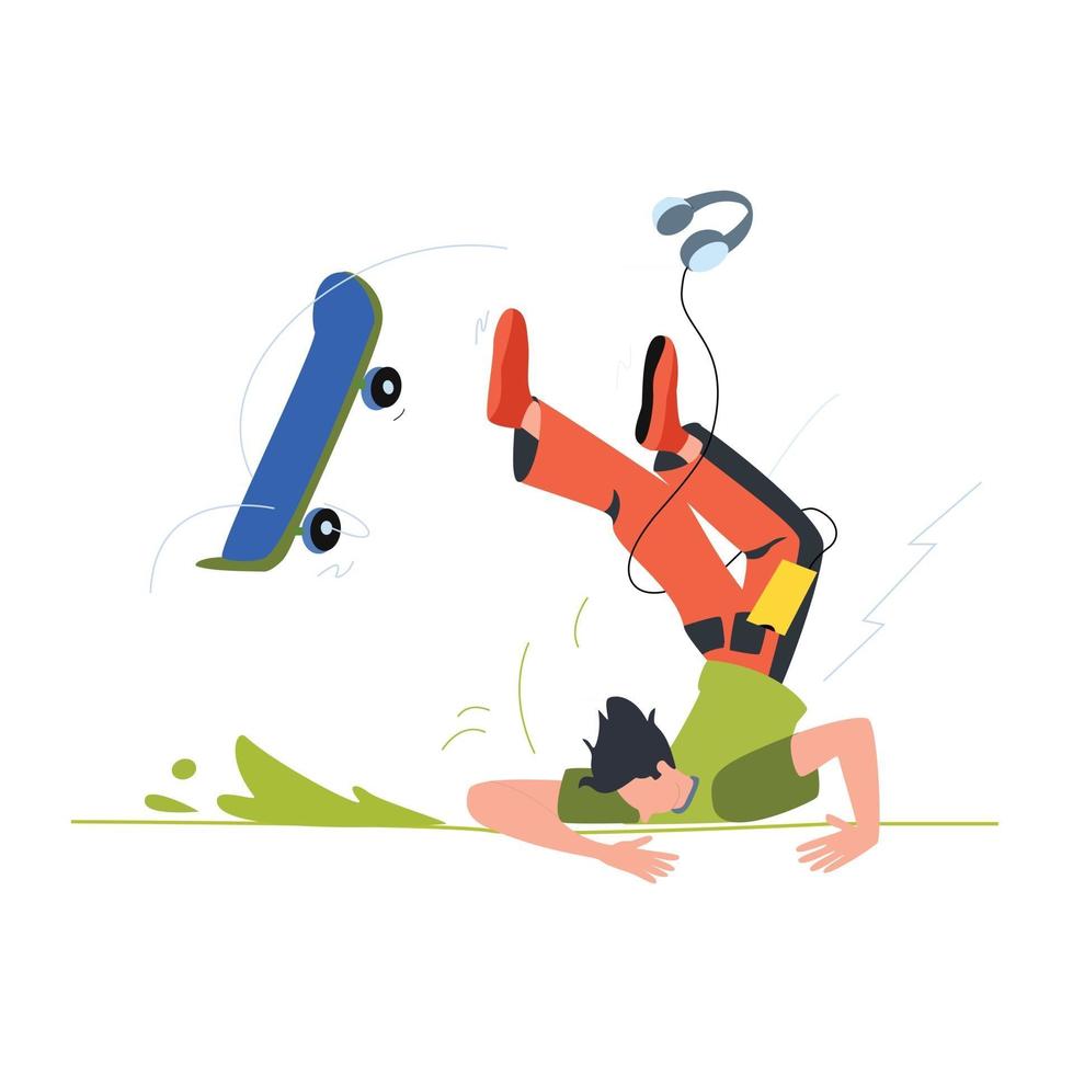 Scooter driving illustration vector concept