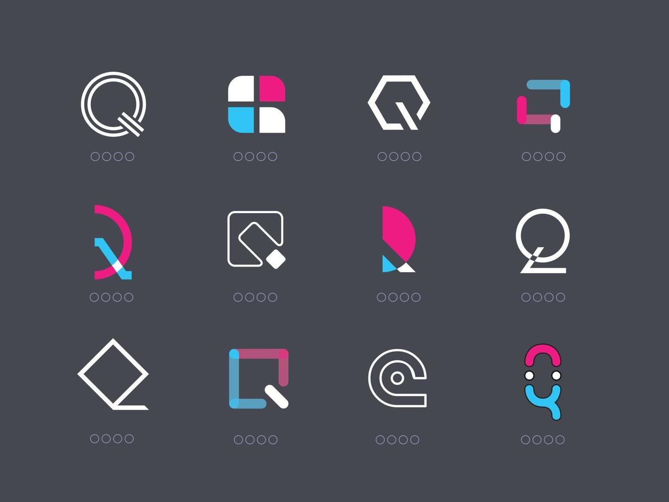 Creative letter icon design vector
