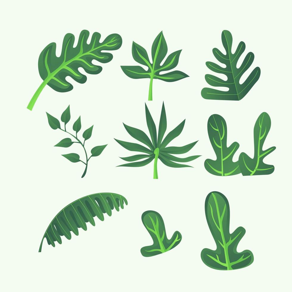 diseño de vector de concepto de ilustración de hojas