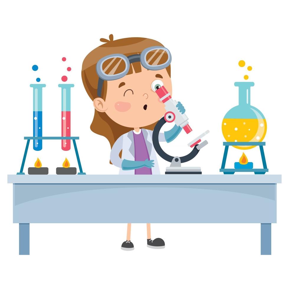 Concept Of Chemistry Experiment vector