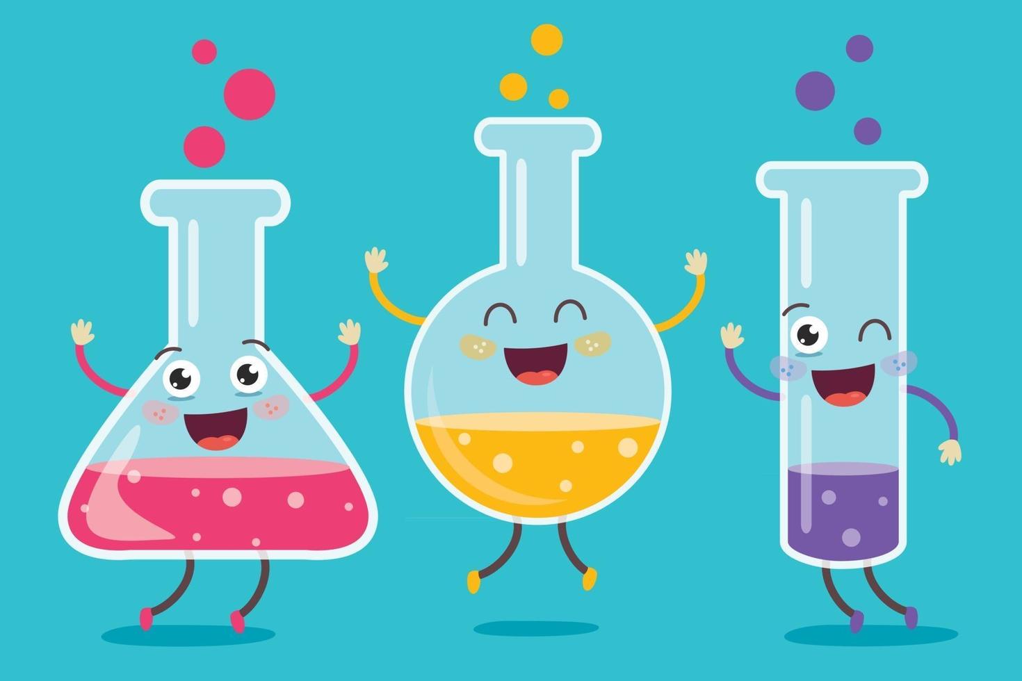 Concept Of Chemistry Experiment vector