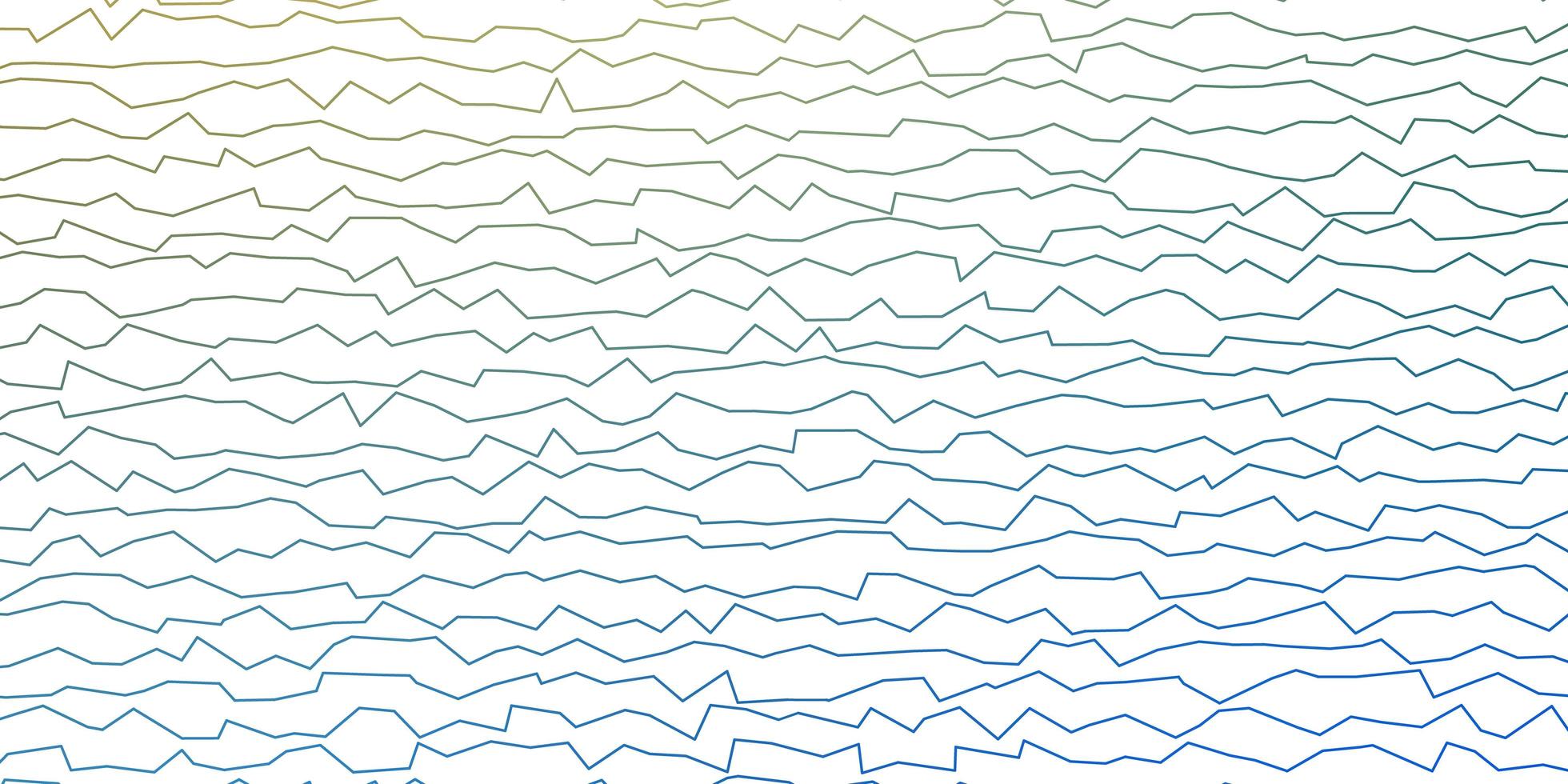 Dark Blue, Green vector pattern with wry lines. Illustration in abstract style with gradient curved. Pattern for business booklets, leaflets