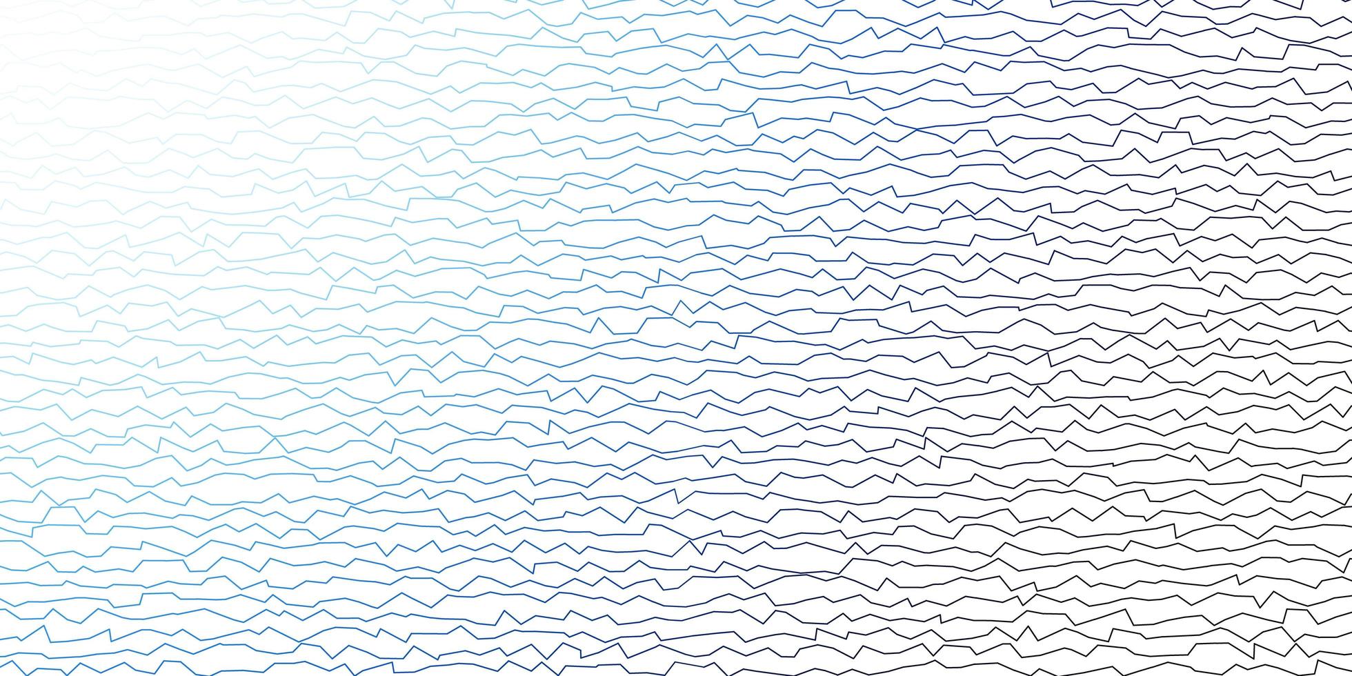 Dark BLUE vector backdrop with bent lines. Bright illustration with gradient circular arcs. Pattern for ads, commercials.