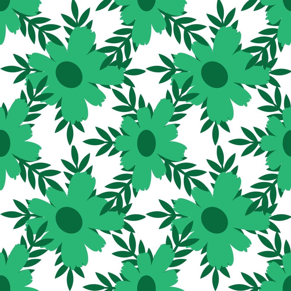 flores populares arte patrón floral abstracto superficie diseño patrón sin costuras vector