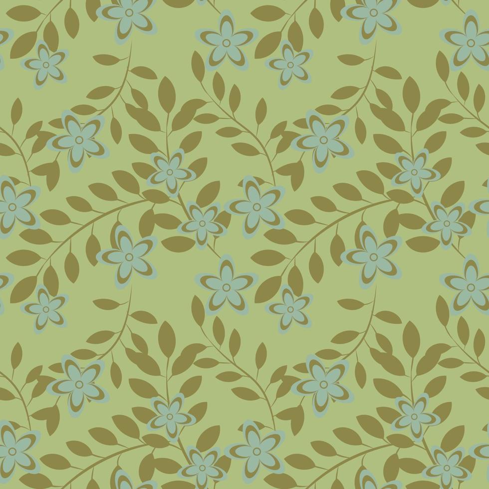 Folk flowers art pattern Floral abstract surface design  Seamless pattern vector