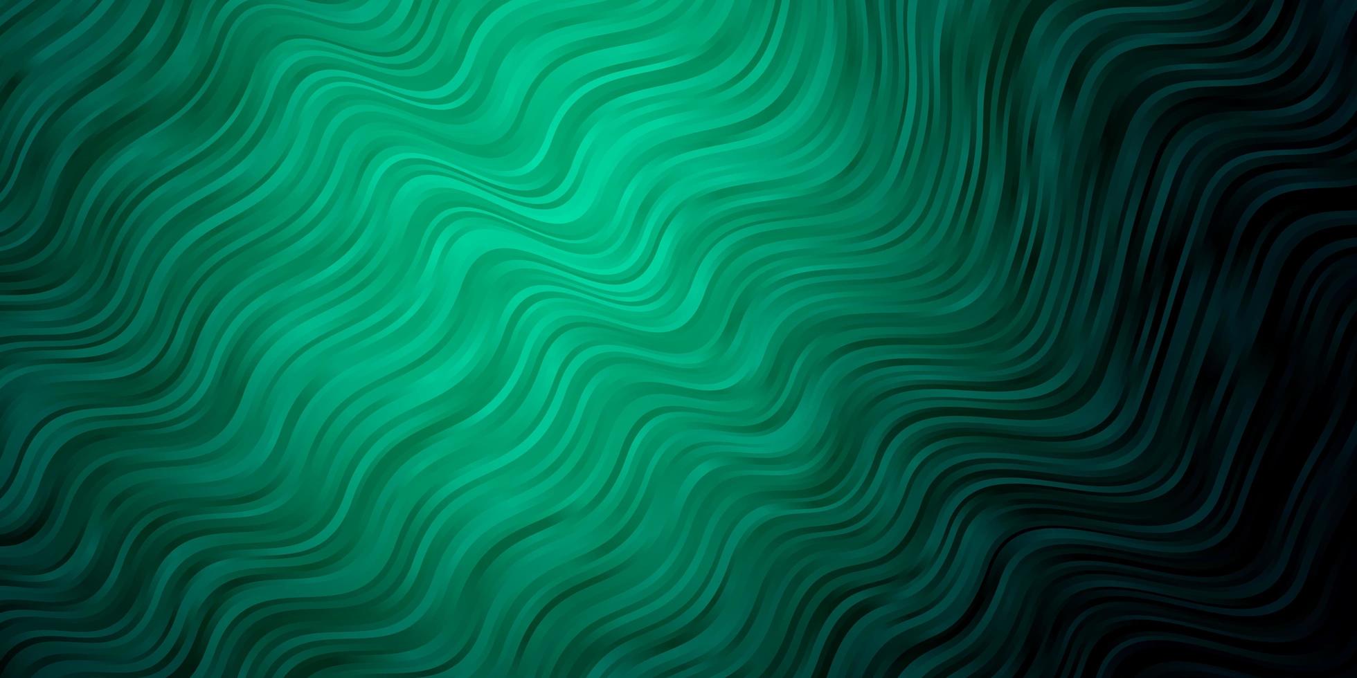 Light Green vector template with wry lines. Bright illustration with gradient circular arcs. Best design for your ad, poster, banner.