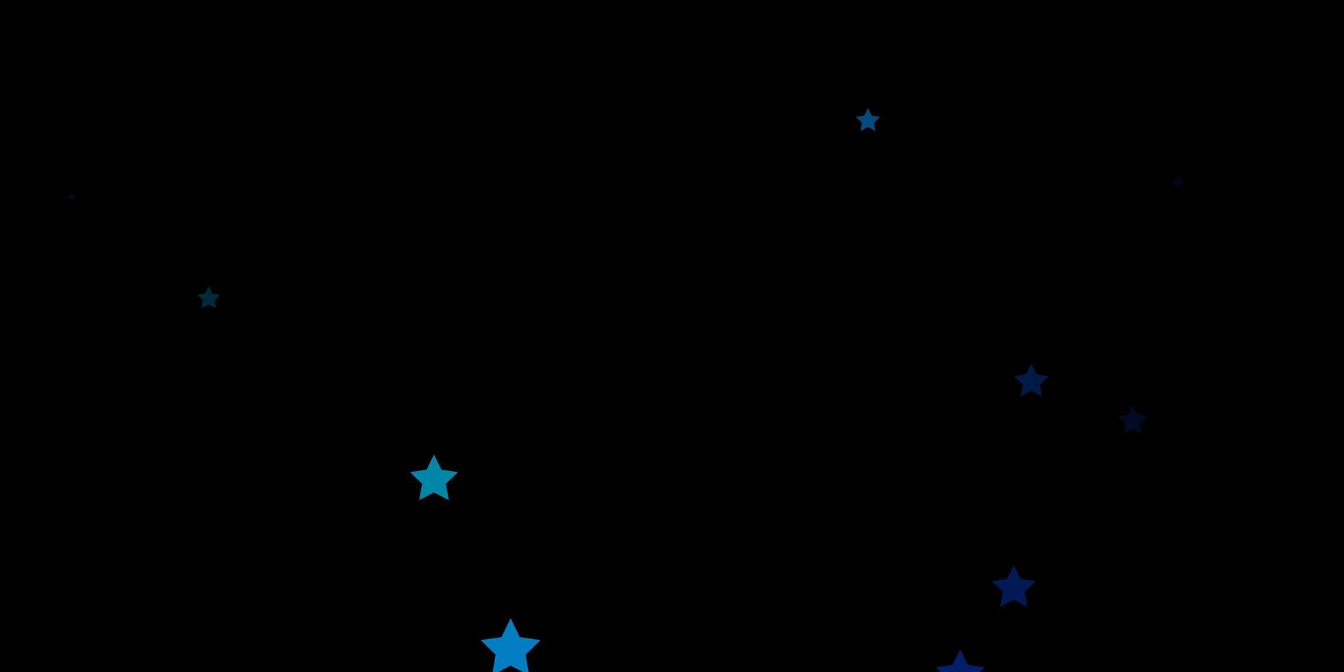 Dark Blue, Green vector background with colorful stars. Colorful illustration with abstract gradient stars. Best design for your ad, poster, banner.