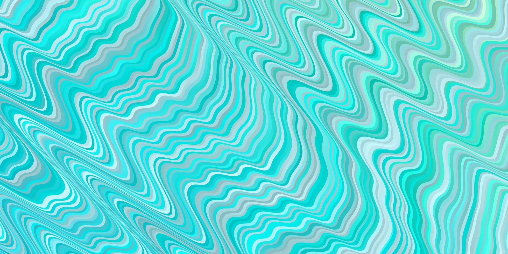 Light Blue, Green vector background with curves. Brand new colorful illustration with bent lines. Template for your UI design.