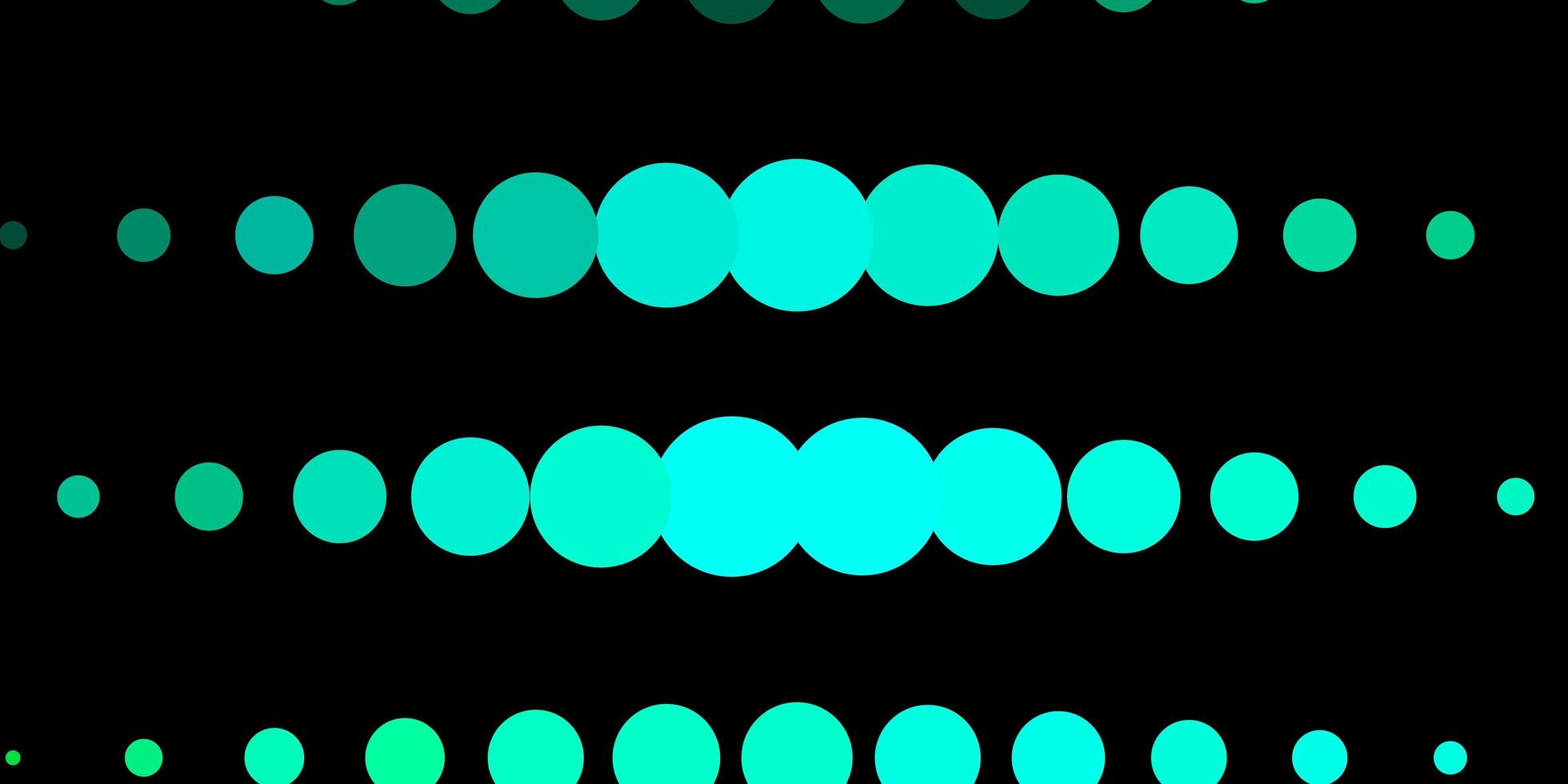 Light Green vector texture with circles. Abstract decorative design in gradient style with bubbles. Design for posters, banners.