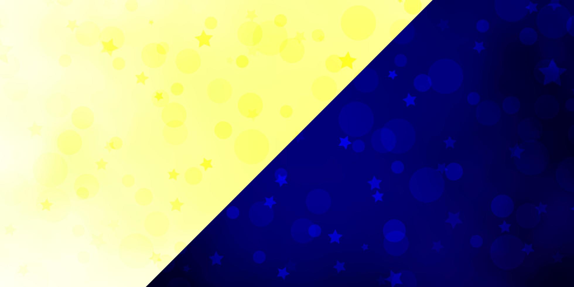 Vector texture with circles, stars. Abstract illustration with colorful spots, stars. Pattern for design of fabric, wallpapers.