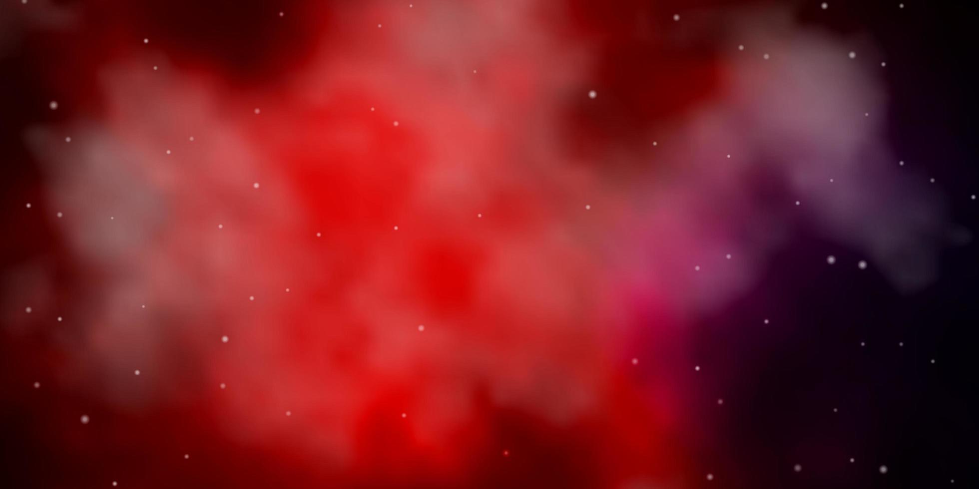 textura de vector azul oscuro, rojo con hermosas estrellas. Ilustración colorida con estrellas de degradado abstracto. patrón para sitios web, páginas de destino.