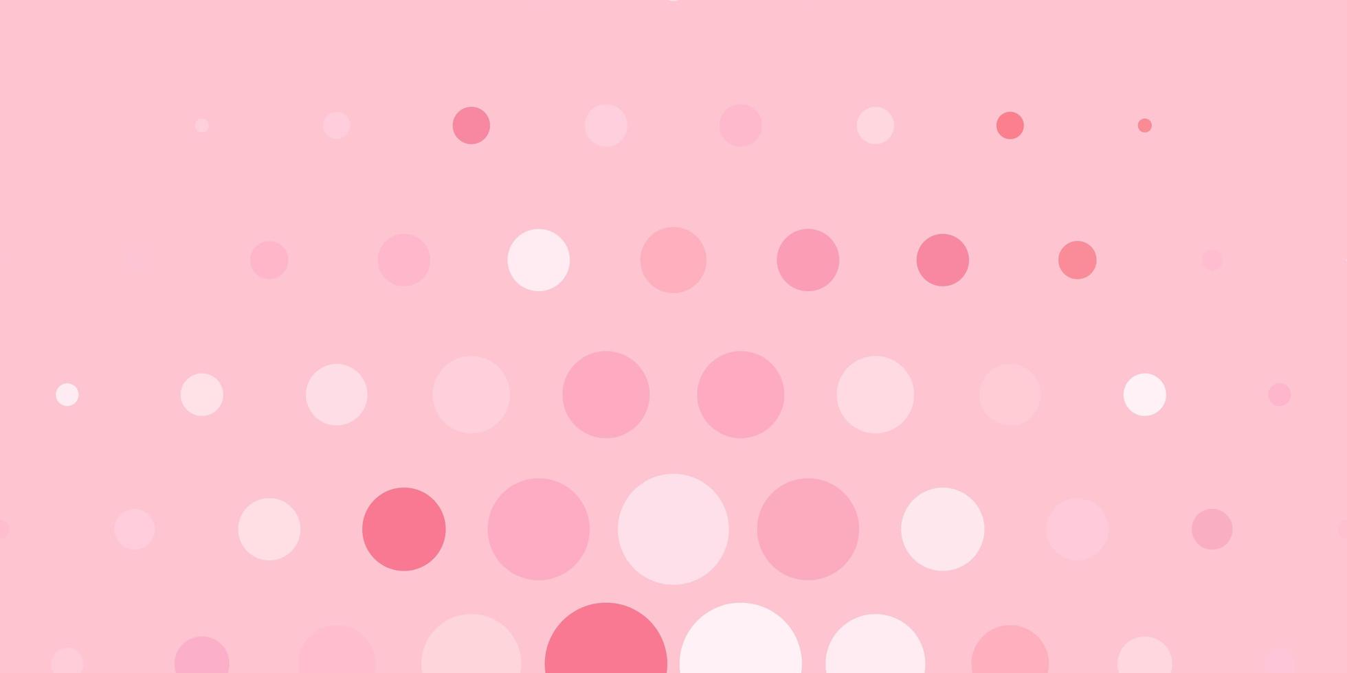 Light Red vector layout with circle shapes. Modern abstract illustration with colorful circle shapes. Pattern for business ads.