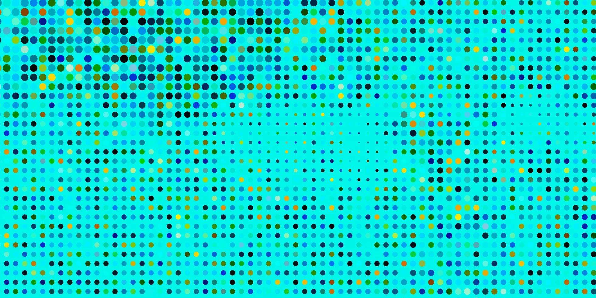 Light Blue, Green vector background with spots. Illustration with set of shining colorful abstract spheres. Pattern for websites.