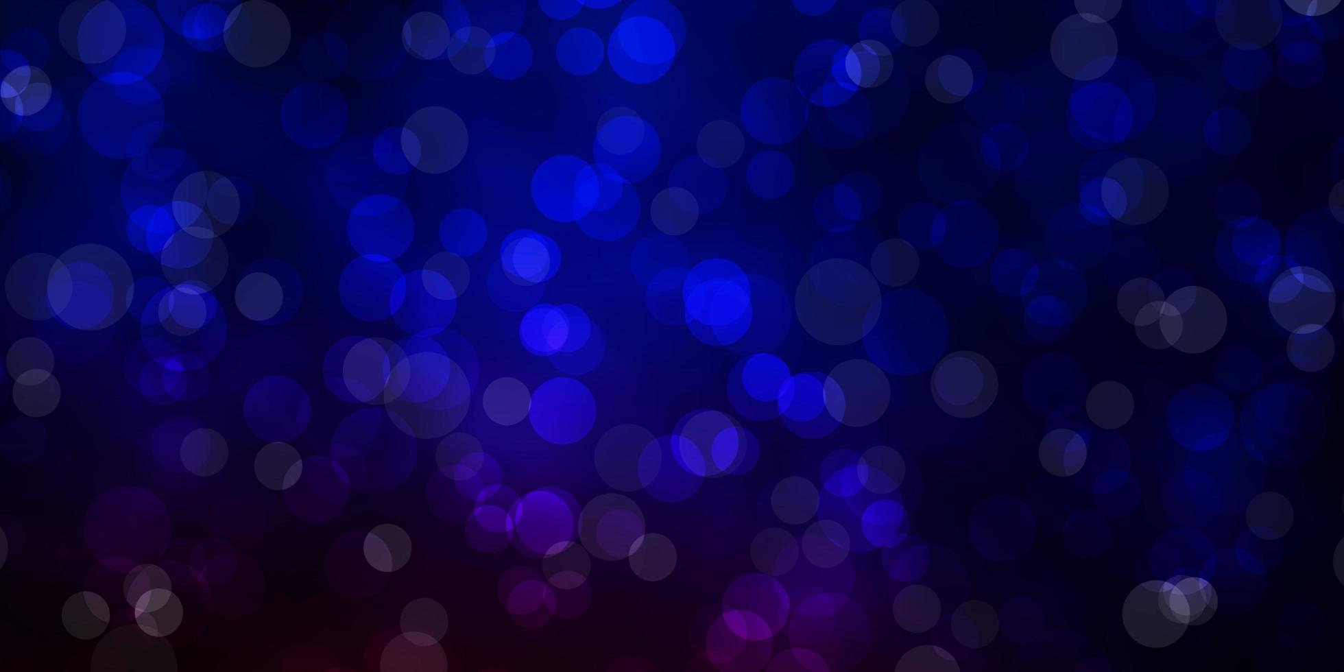 Dark Blue, Red vector background with circles. Abstract illustration with colorful spots in nature style. Pattern for booklets, leaflets.