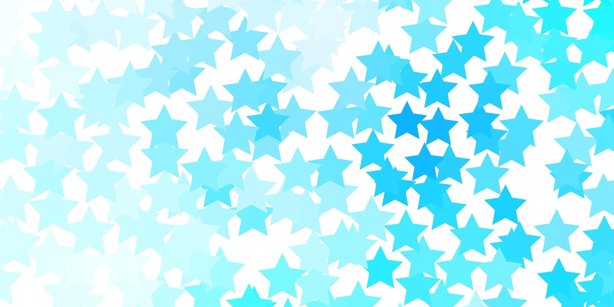 Light BLUE vector pattern with abstract stars. Blur decorative design in simple style with stars. Theme for cell phones.