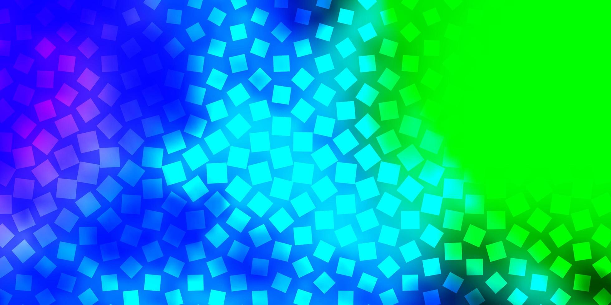 patrón de vector azul claro, verde en estilo cuadrado. nueva ilustración abstracta con formas rectangulares. patrón para folletos de negocios, folletos