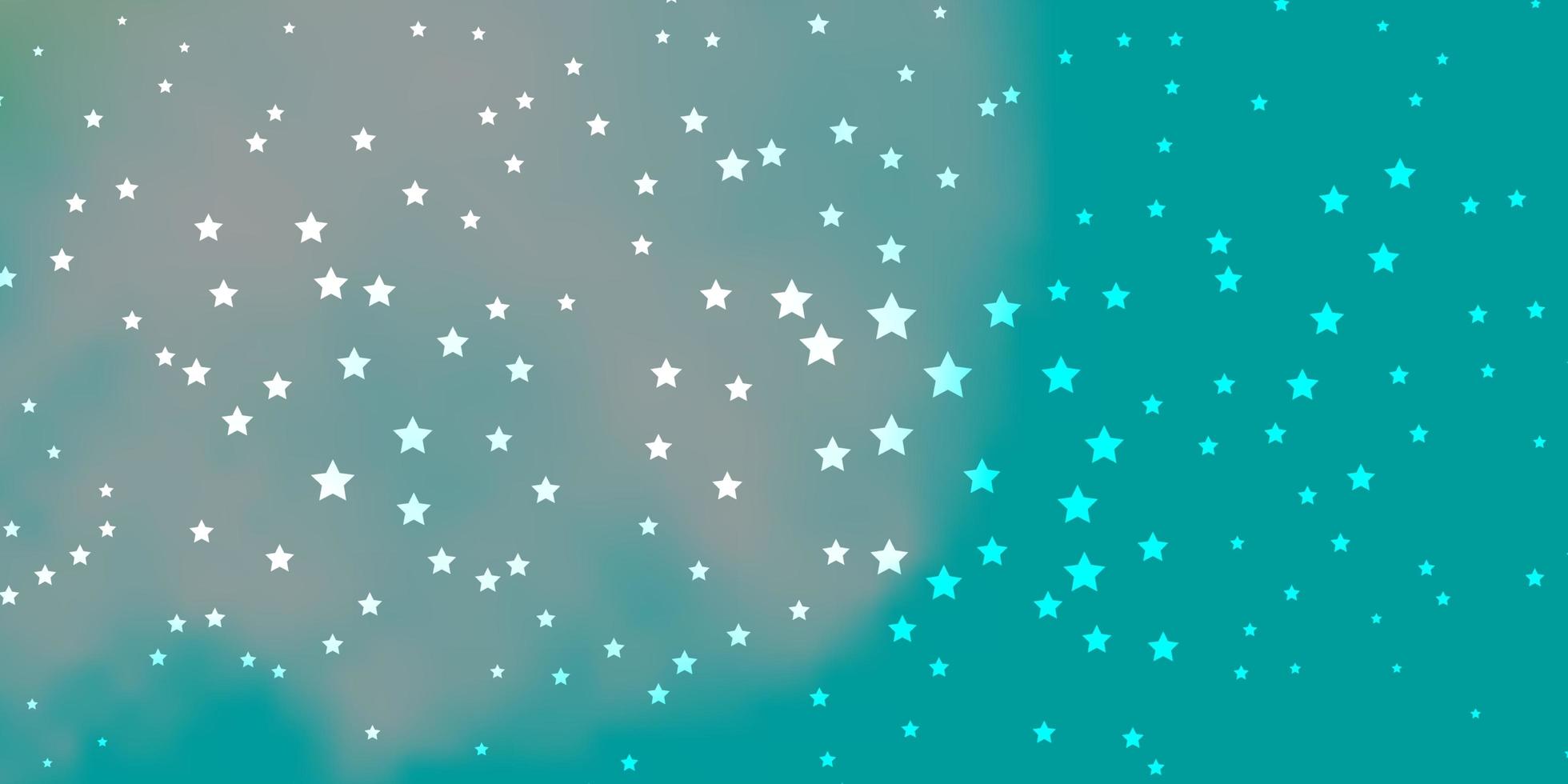Dark Blue, Green vector pattern with abstract stars. Modern geometric abstract illustration with stars. Theme for cell phones.