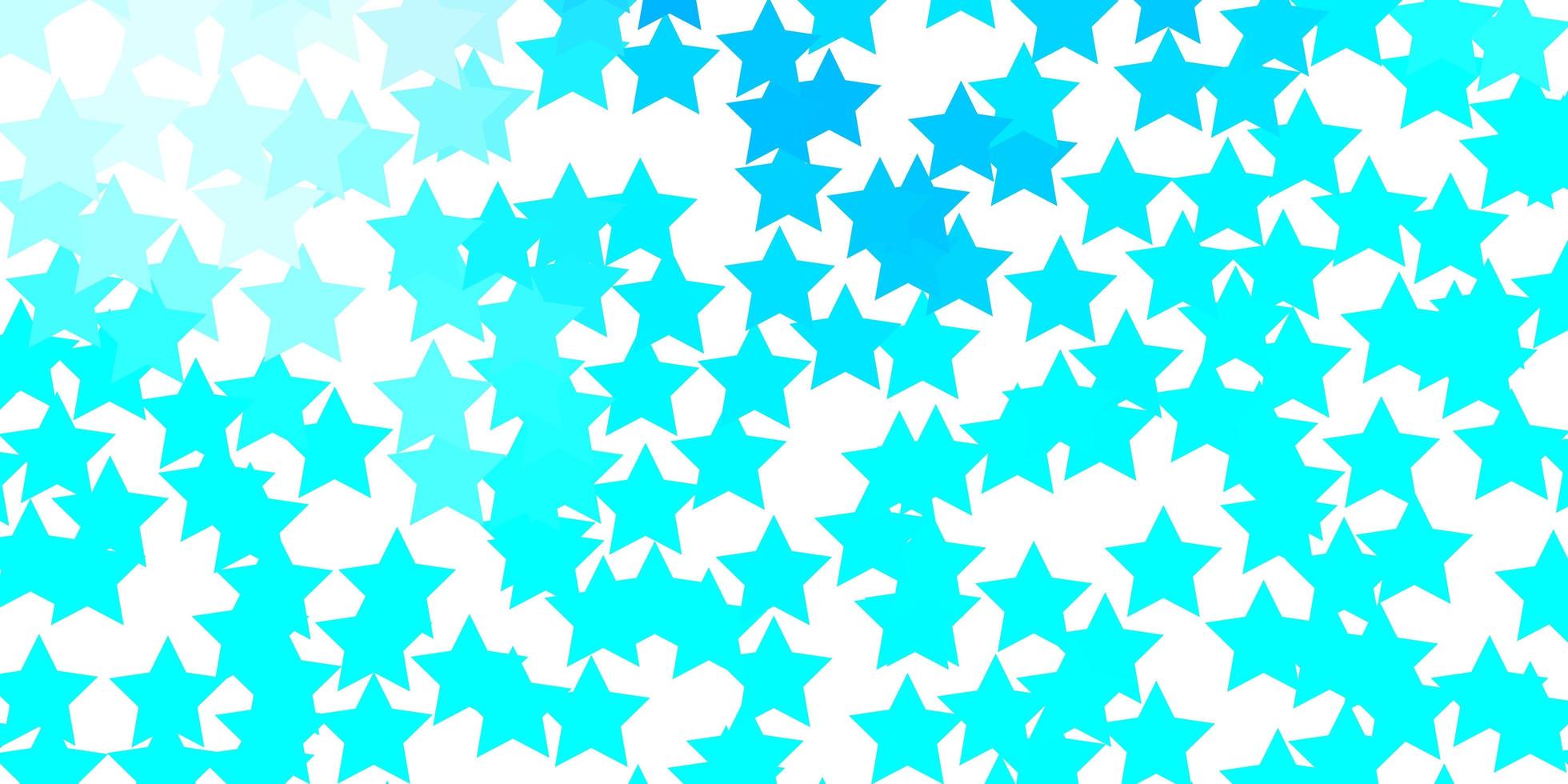 plantilla de vector azul claro con estrellas de neón. difuminar el diseño decorativo en un estilo sencillo con estrellas. tema para teléfonos celulares.