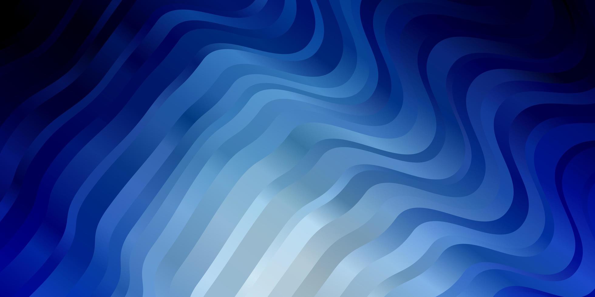 Light BLUE vector backdrop with bent lines. Illustration in abstract style with gradient curved. Best design for your posters, banners.