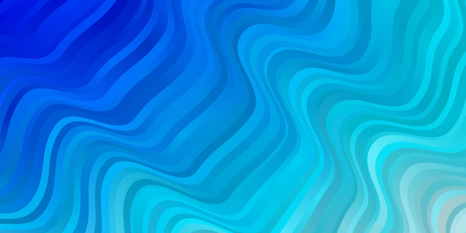 Light BLUE vector pattern with wry lines. Illustration in abstract style with gradient curved. Template for your UI design.