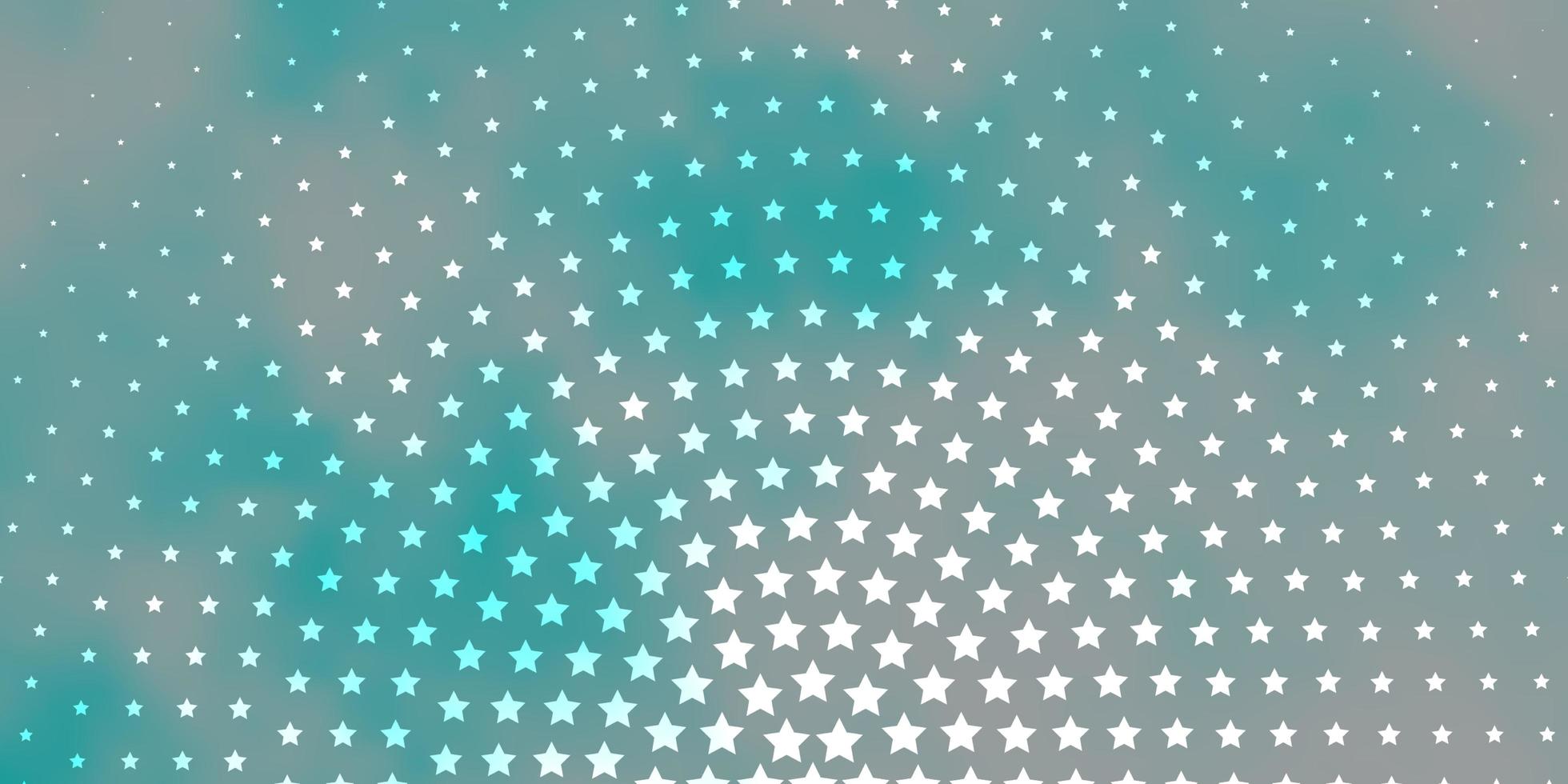 Fondo de vector azul claro con estrellas pequeñas y grandes. Ilustración colorida en estilo abstracto con estrellas de degradado. tema para teléfonos celulares.
