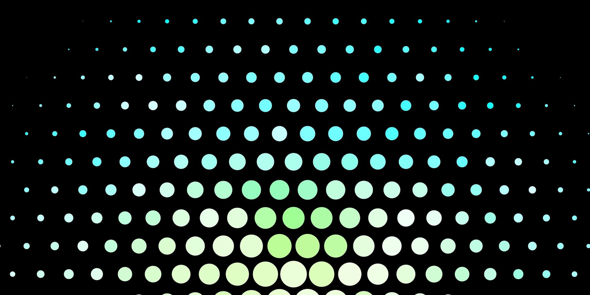Dark BLUE vector background with bubbles. Illustration with set of shining colorful abstract spheres. Pattern for websites.