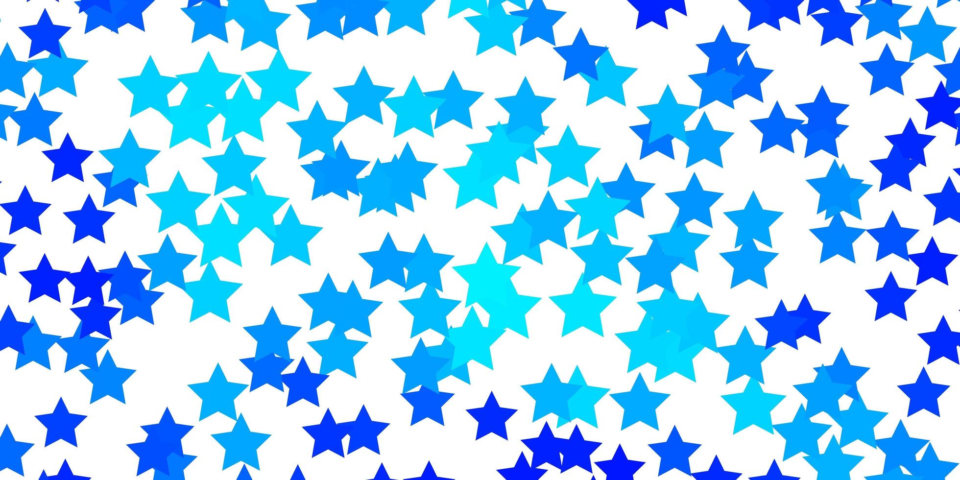 Light BLUE vector pattern with abstract stars. Decorative illustration with stars on abstract template. Theme for cell phones.