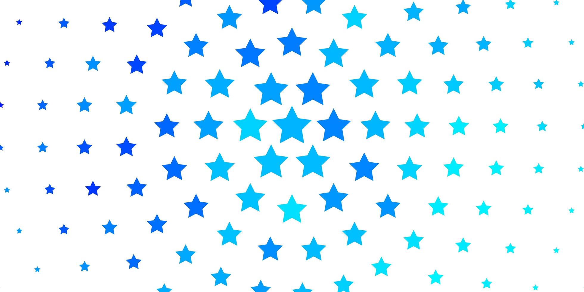 Light BLUE vector texture with beautiful stars. Decorative illustration with stars on abstract template. Pattern for websites, landing pages.