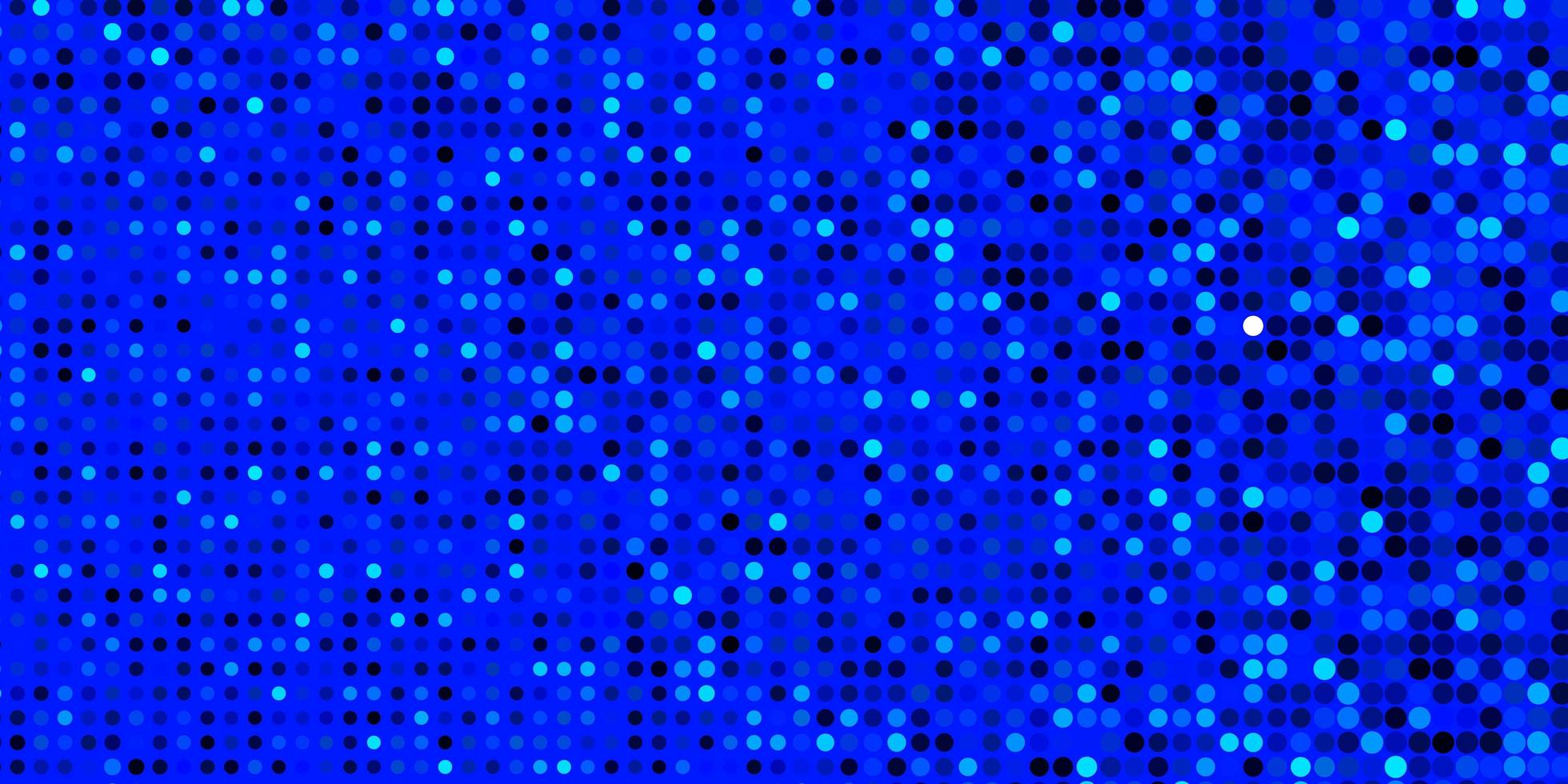 Fondo de vector azul oscuro con burbujas. Ilustración abstracta de brillo con gotas de colores. patrón para sitios web.