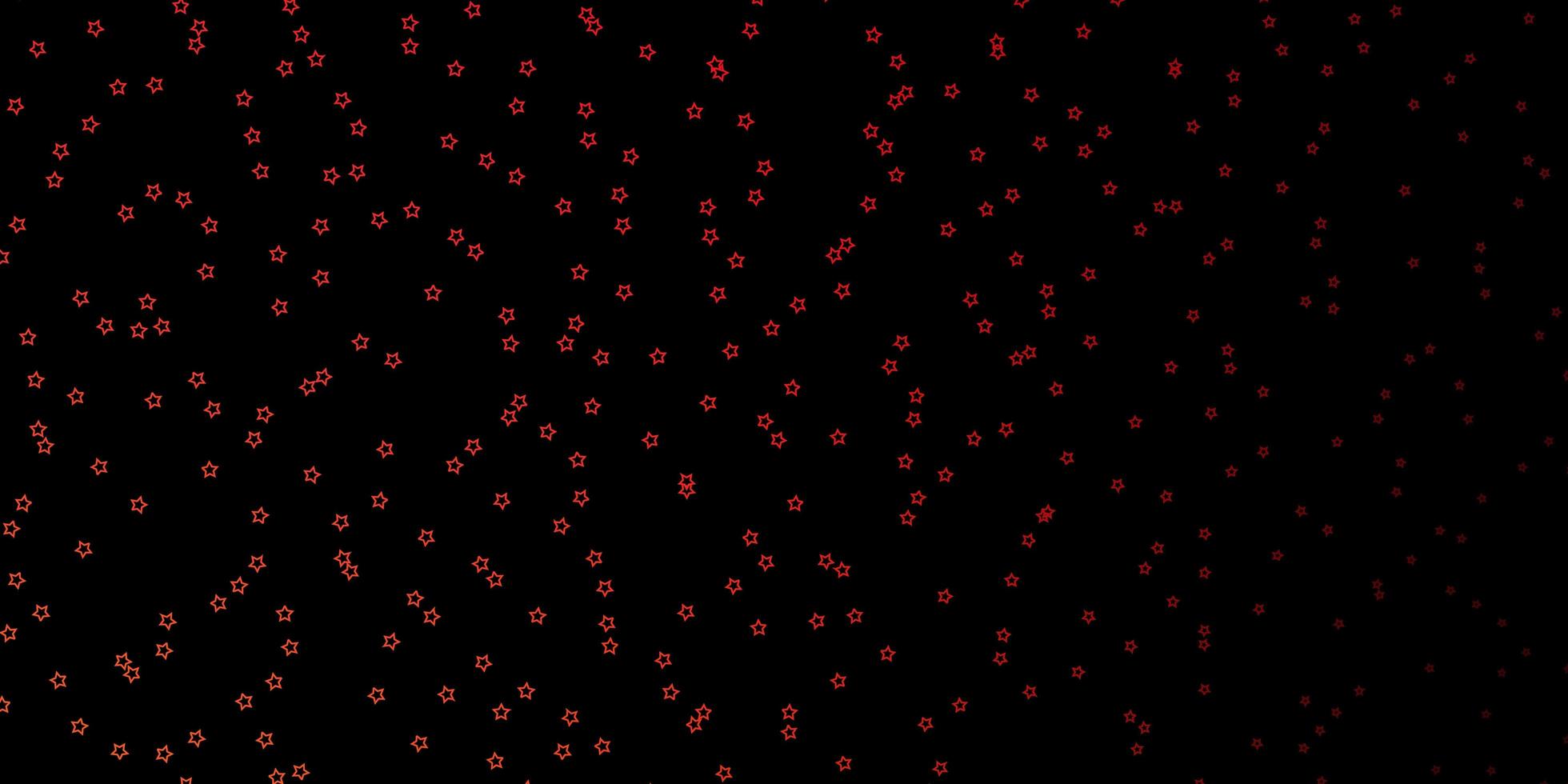Dark Red, Yellow vector background with colorful stars. Colorful illustration with abstract gradient stars. Pattern for new year ad, booklets.