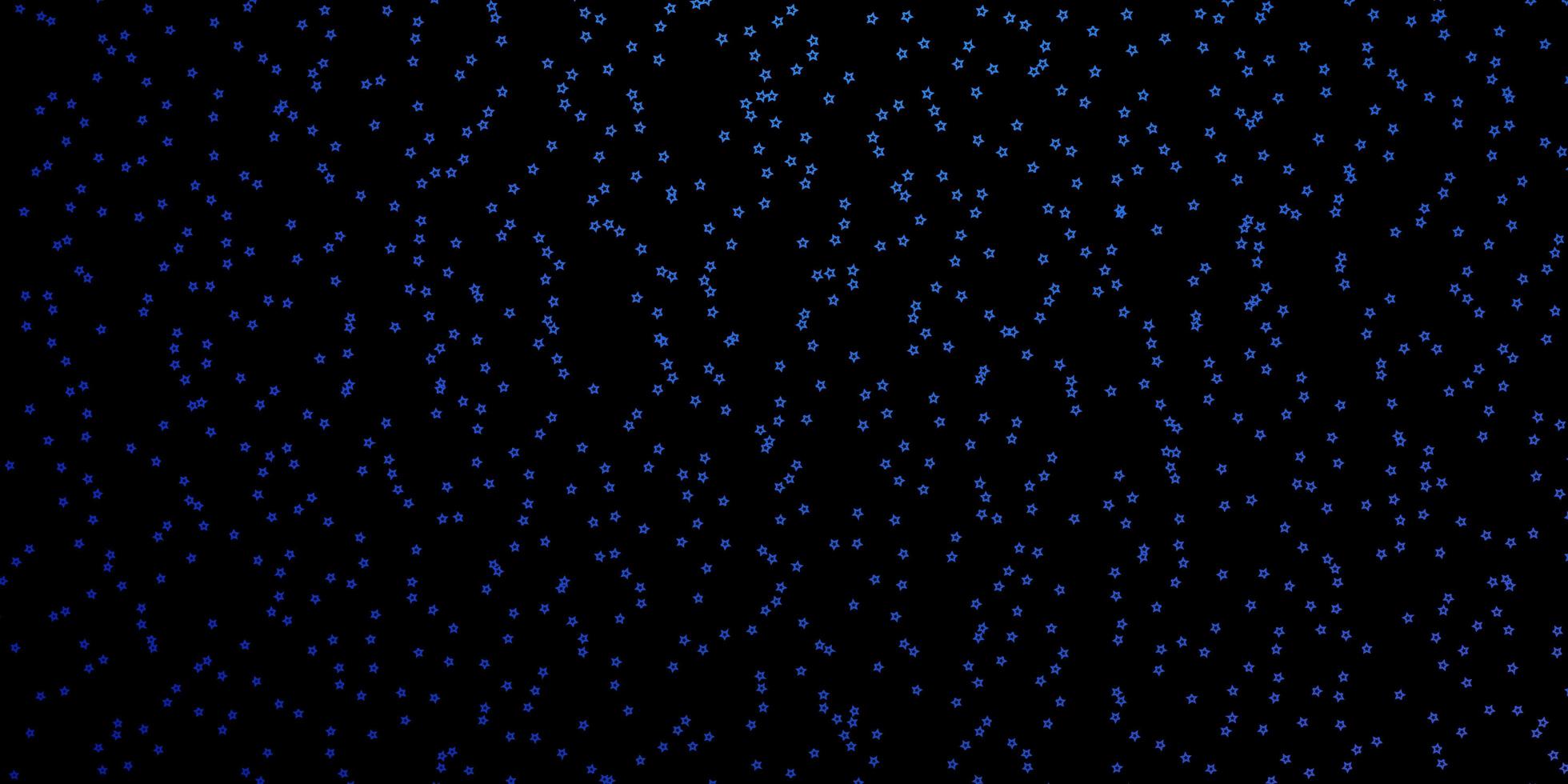 Dark BLUE vector texture with beautiful stars. Decorative illustration with stars on abstract template. Theme for cell phones.