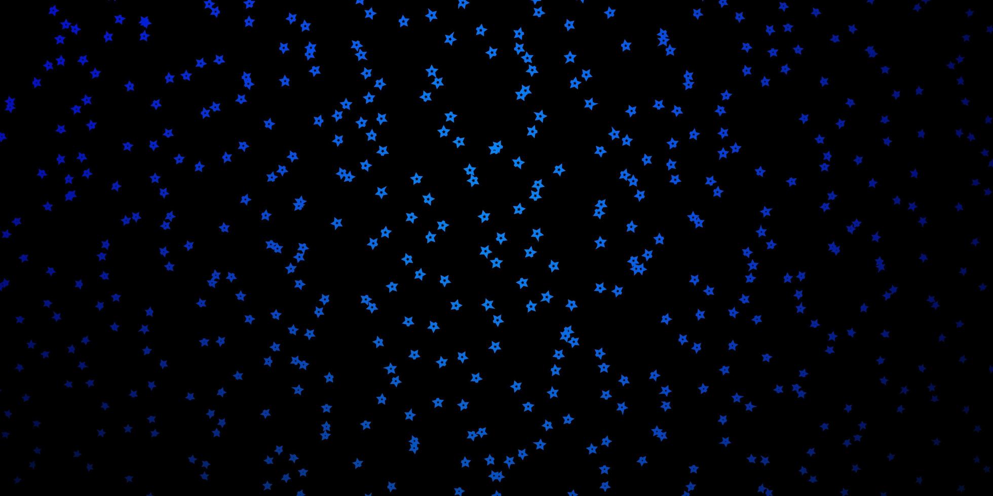 textura de vector azul oscuro con hermosas estrellas. difuminar el diseño decorativo en un estilo sencillo con estrellas. patrón para sitios web, páginas de destino.