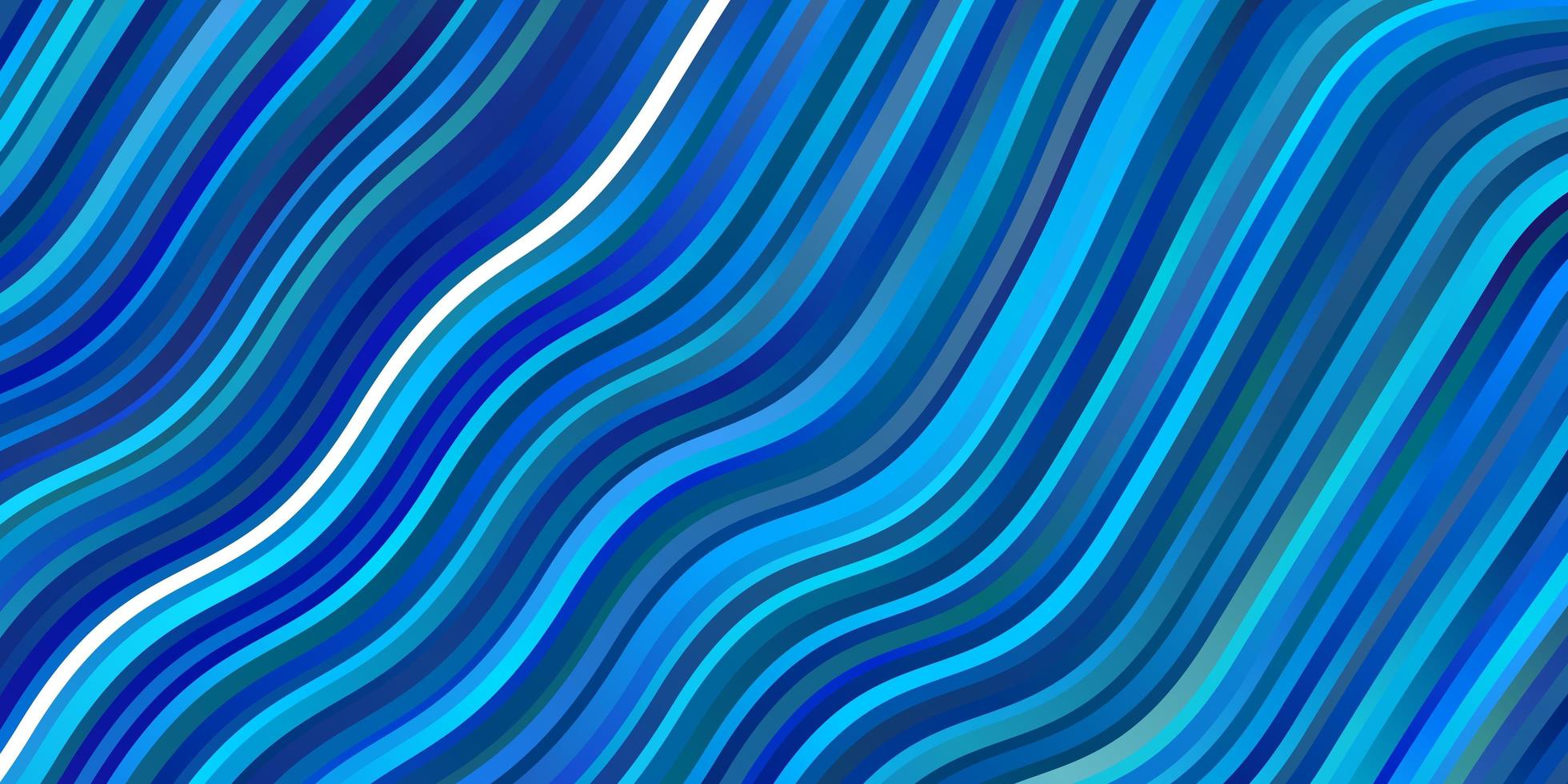 Light BLUE vector pattern with curved lines. Colorful illustration in abstract style with bent lines. Best design for your ad, poster, banner.