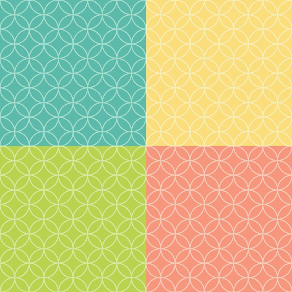 Colored Abstract Background Seamless Pattern. Vector Illustration