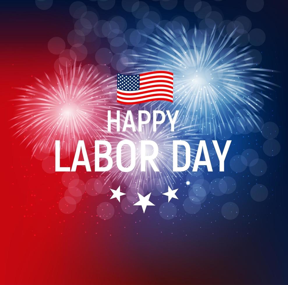 Labor Day in USA Poster Background. Vector Illustration