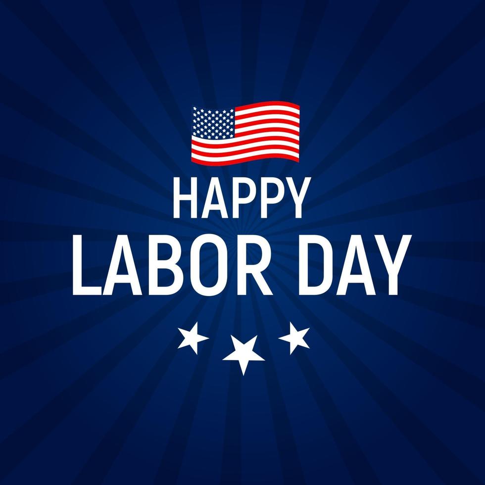 Labor Day in USA Poster Background. Vector Illustration