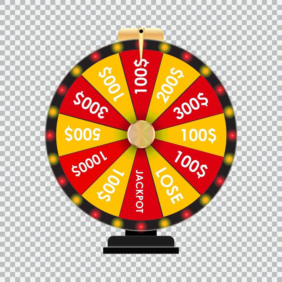 Casino Wheel Winner vector