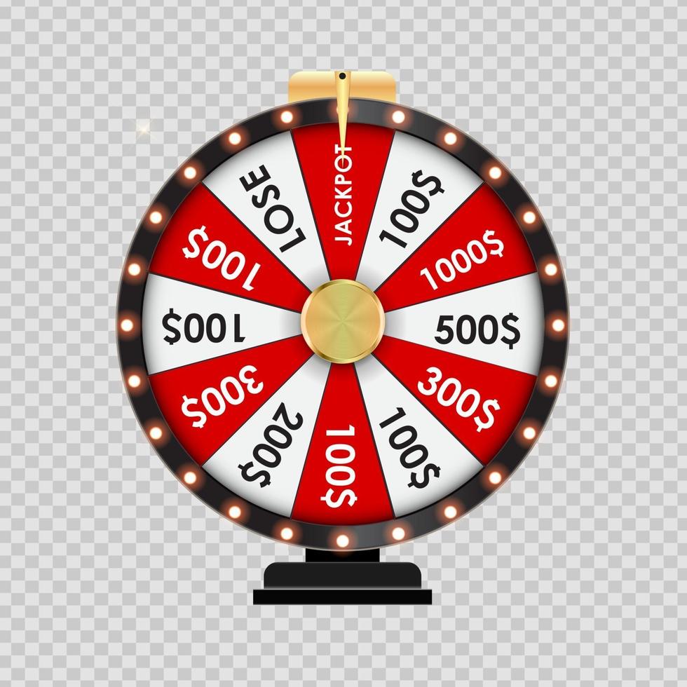 Casino Wheel Winner Banner vector