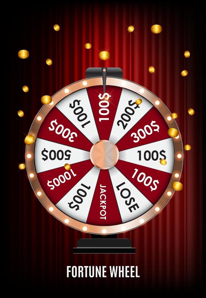 Casino Wheel Winner Banner vector